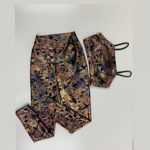 Sport set, sport bra, legging scrunch, size s